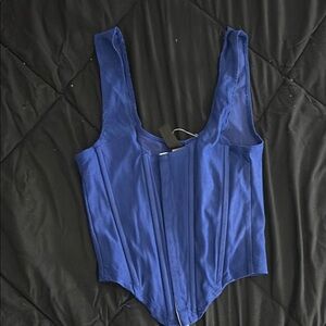 Blue Corset Top